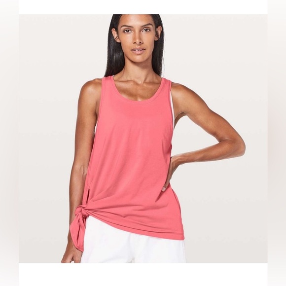 Lululemon “To The Point Tank “Glossy Pink asymmetrical - Picture 1 of 9
